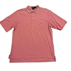 Ralph‎ Lauren Polo Classic Fit Golf Men's 100% cotton peach shirt Size L